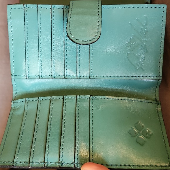 Patricia Nash turquoise leather wallet - Picture 5 of 12